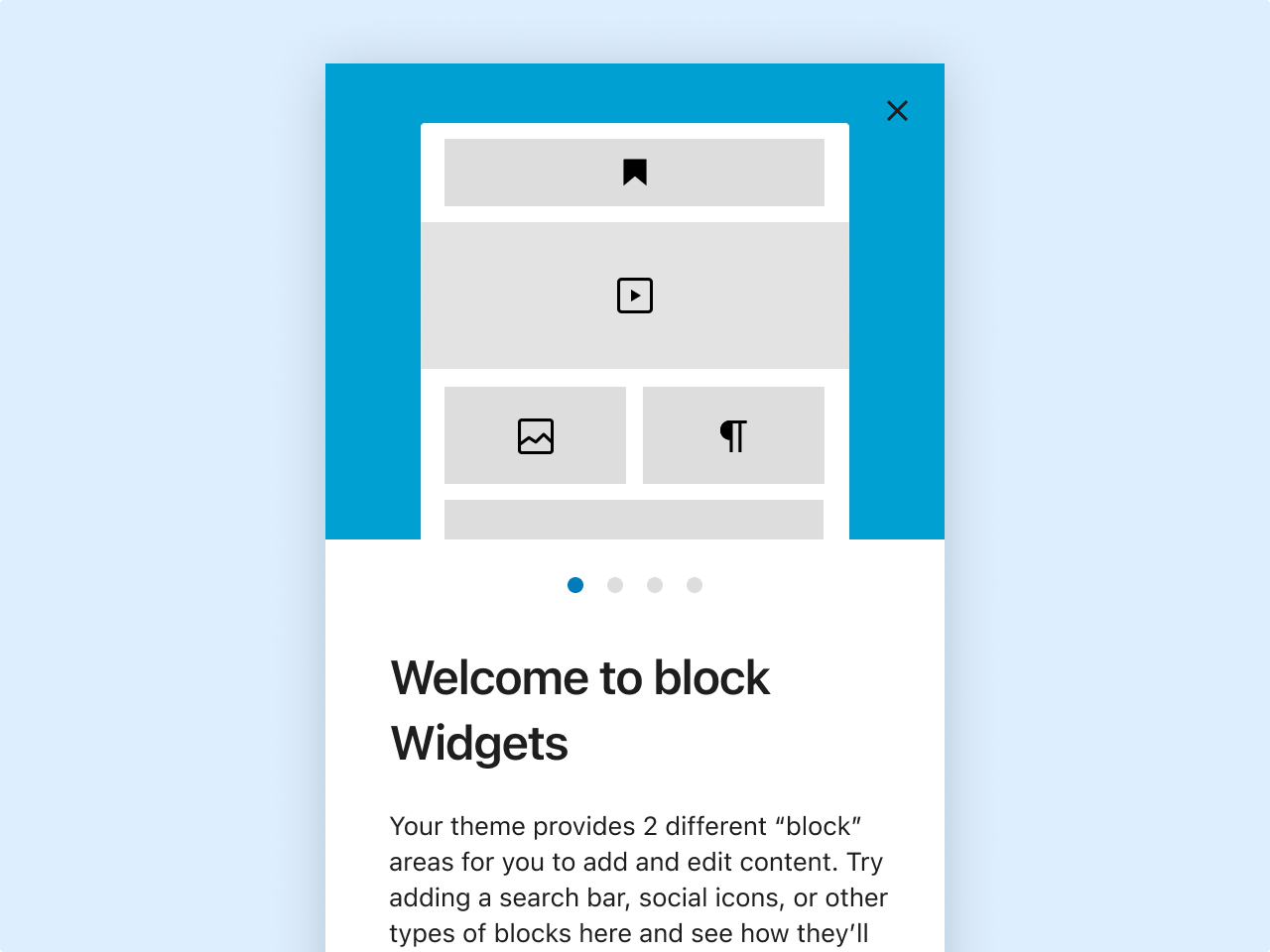 about widgets blocks